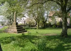 Litton village green and monument.